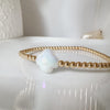 Gold Bead and Clover Layering Bracelet - 14kt Gold Filled in 3mm, 4mm, 5mm, 6mm
