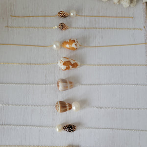 Aloha Natural Shell Necklace - Small, Med, or Large - Sterling or Gold