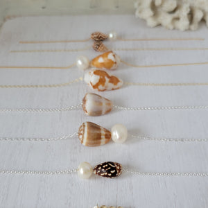 Aloha Natural Shell Necklace - Small, Med, or Large - Sterling or Gold