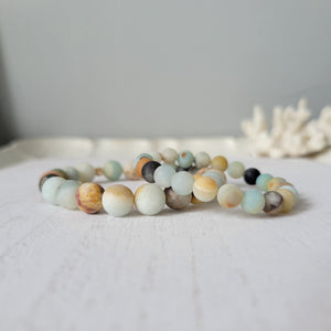 Mother and Daughter Matching Stone Bead Bracelet - Multiple Colors