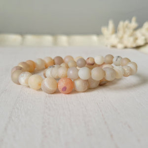 Mother and Daughter Matching Stone Bead Bracelet - Multiple Colors