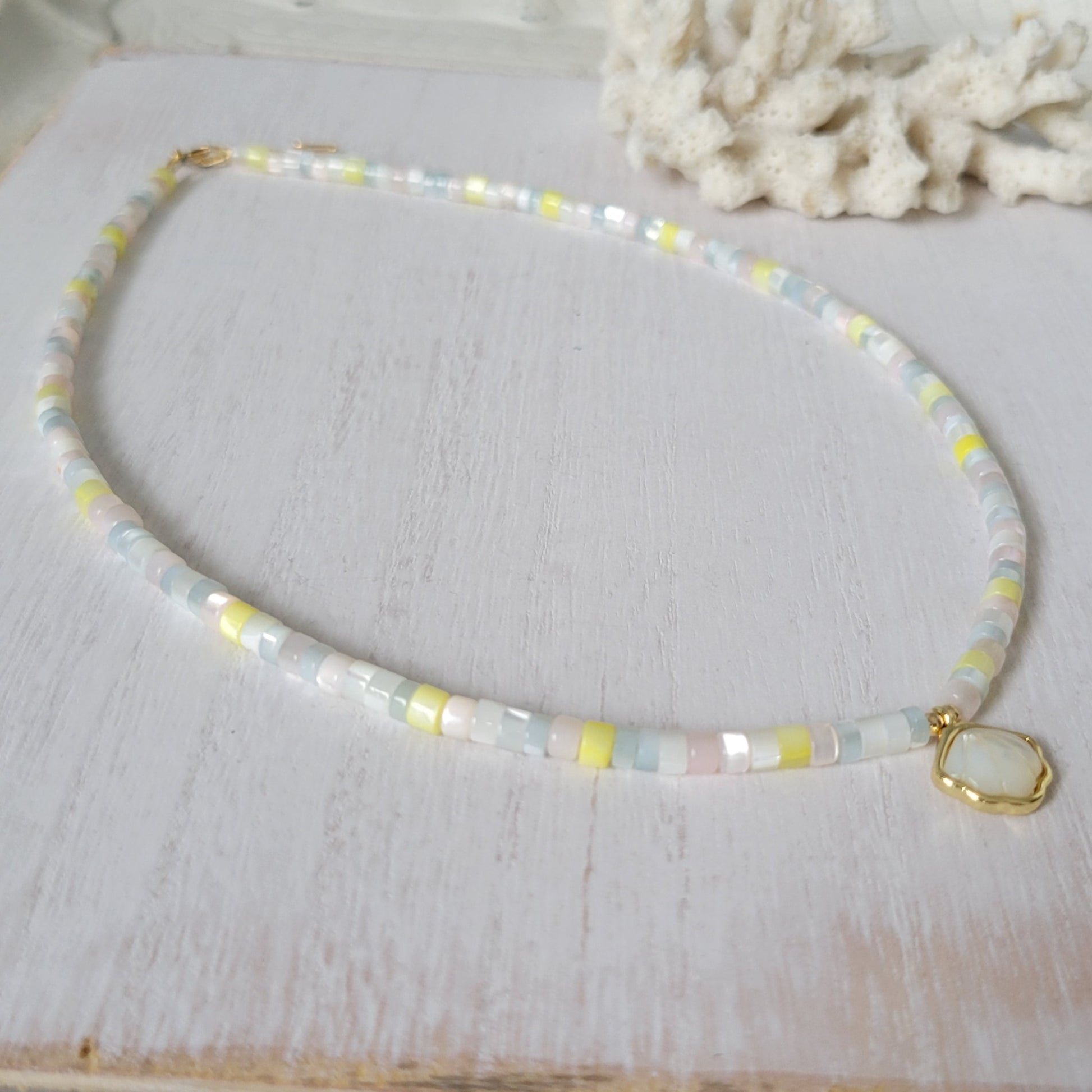 "Grommet" Heishi Shell Girl's Surfer Necklaces - Multiple Styles Available