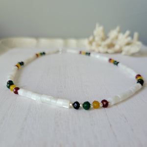 "Lil Grom" Multi Color Heishi Shell Surfer Necklaces - Multiple Colors Available