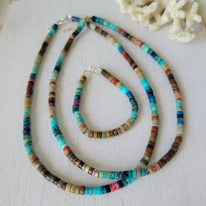 "Lil Grom" Multi Color Heishi Shell Surfer Necklaces - Multiple Colors Available