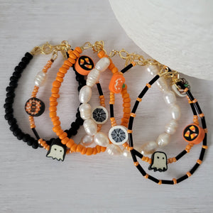 This is Halloween Bracelets - Set of 3 or Each - Unisex Options