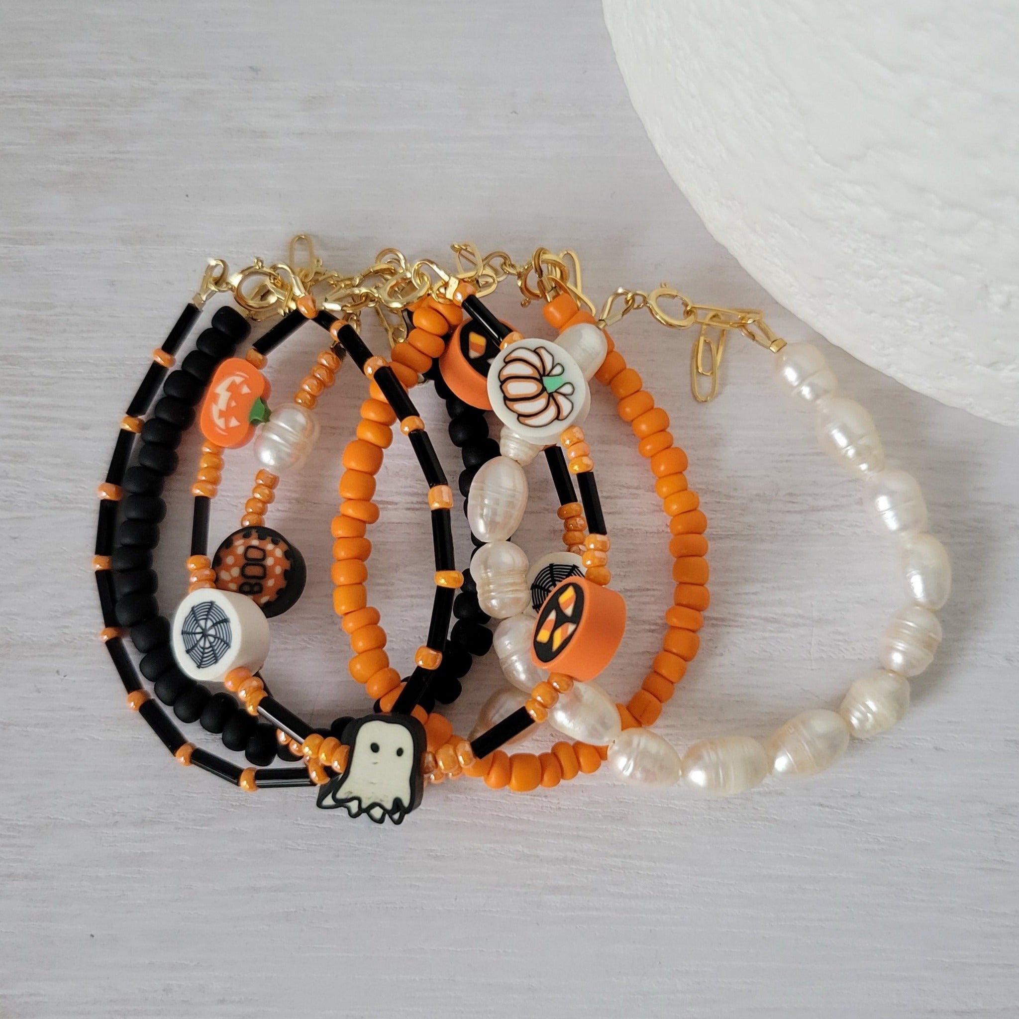 This is Halloween Bracelets - Set of 3 or Each - Unisex Options