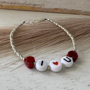 Boy’s Valentines Day Chocolate Covered Strawberry Bracelet Set