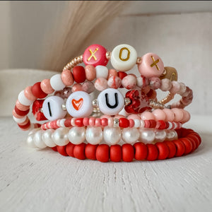 Valentine's Day Girls Bracelets - Set of any 3 or Each Alone