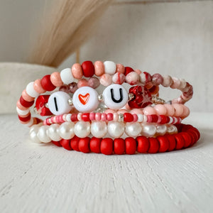 Valentine's Day Girls Bracelets - Set of any 3 or Each Alone