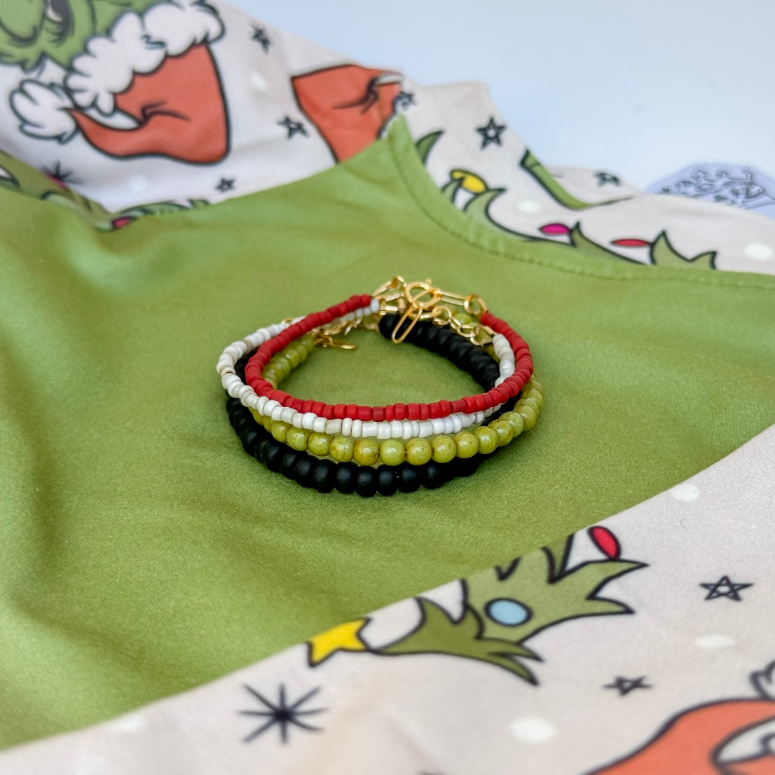 Don't Be A Basic Grinch Stacking Set - Set of 3 or Each - Unisex Options