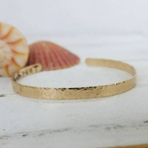 Custom Cuff Bracelet - Gold or Rose Gold