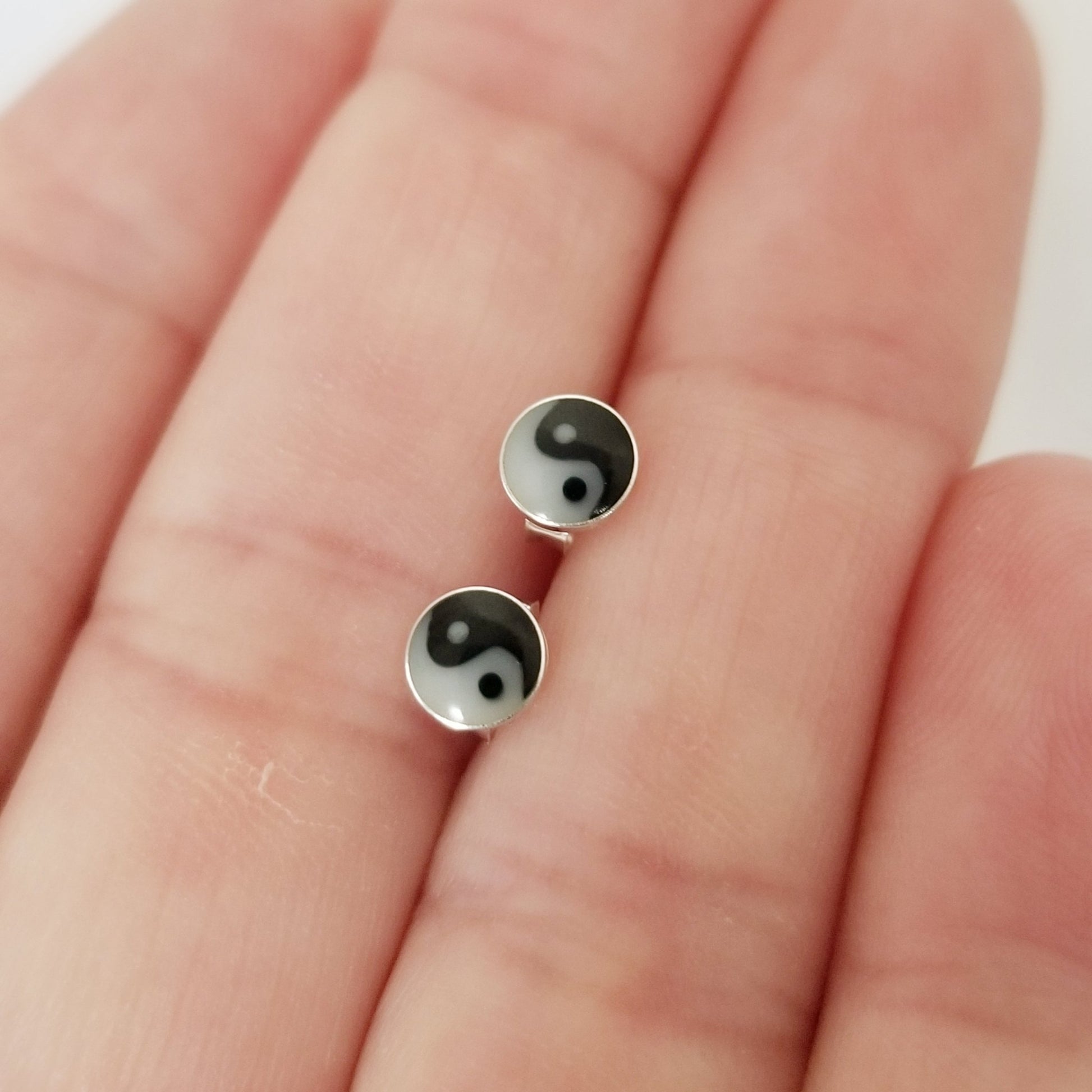 Beach Style Sterling Silver Stud Earrings - Sea Turtle, Wave, Pineapple, Sand Dollar or Palm Tree