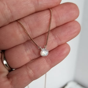 Natural Moonstone Necklace - Sterling or Gold