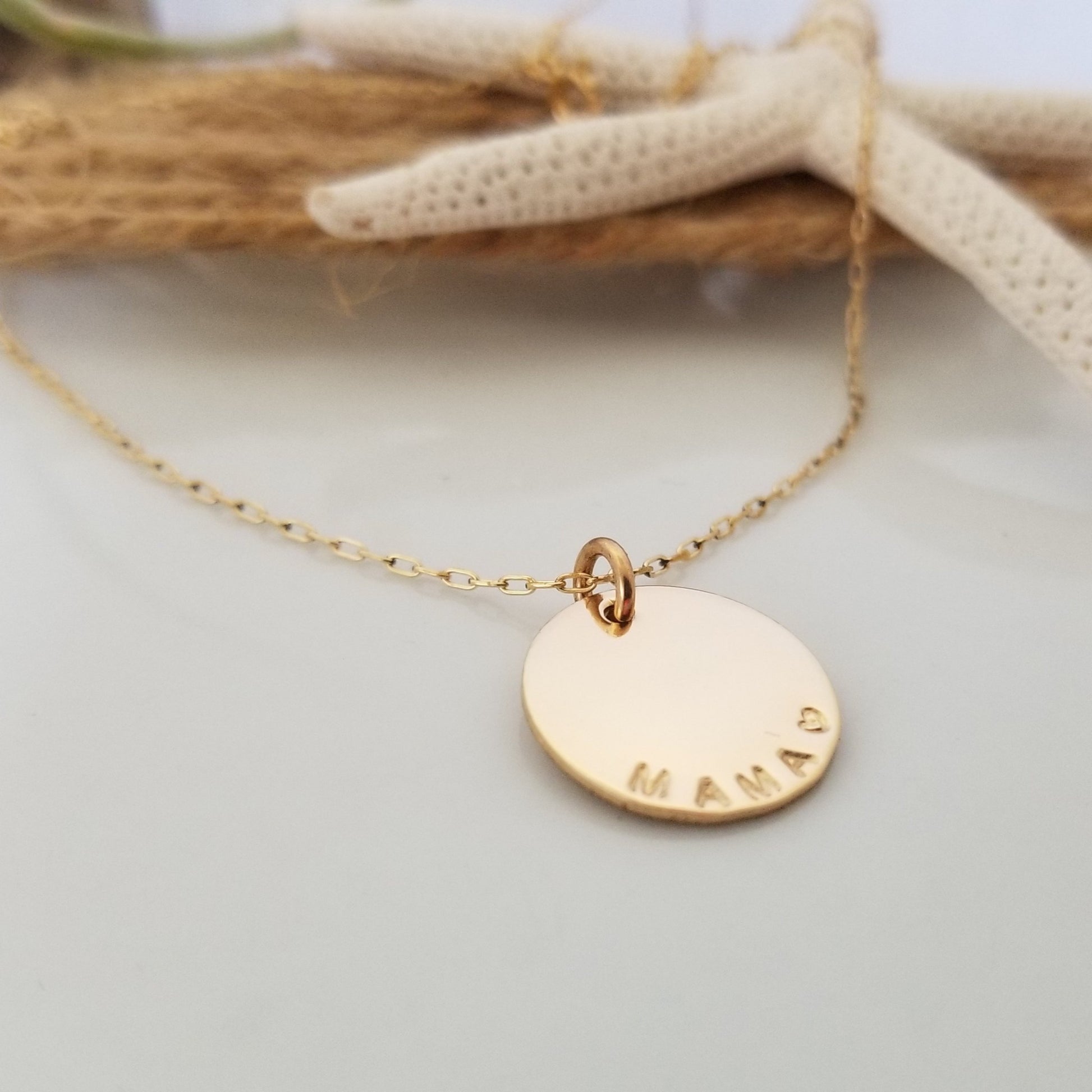 Custom Medium Initial Necklace - 5/8 Inch - Sterling, Gold, or Rose Gold