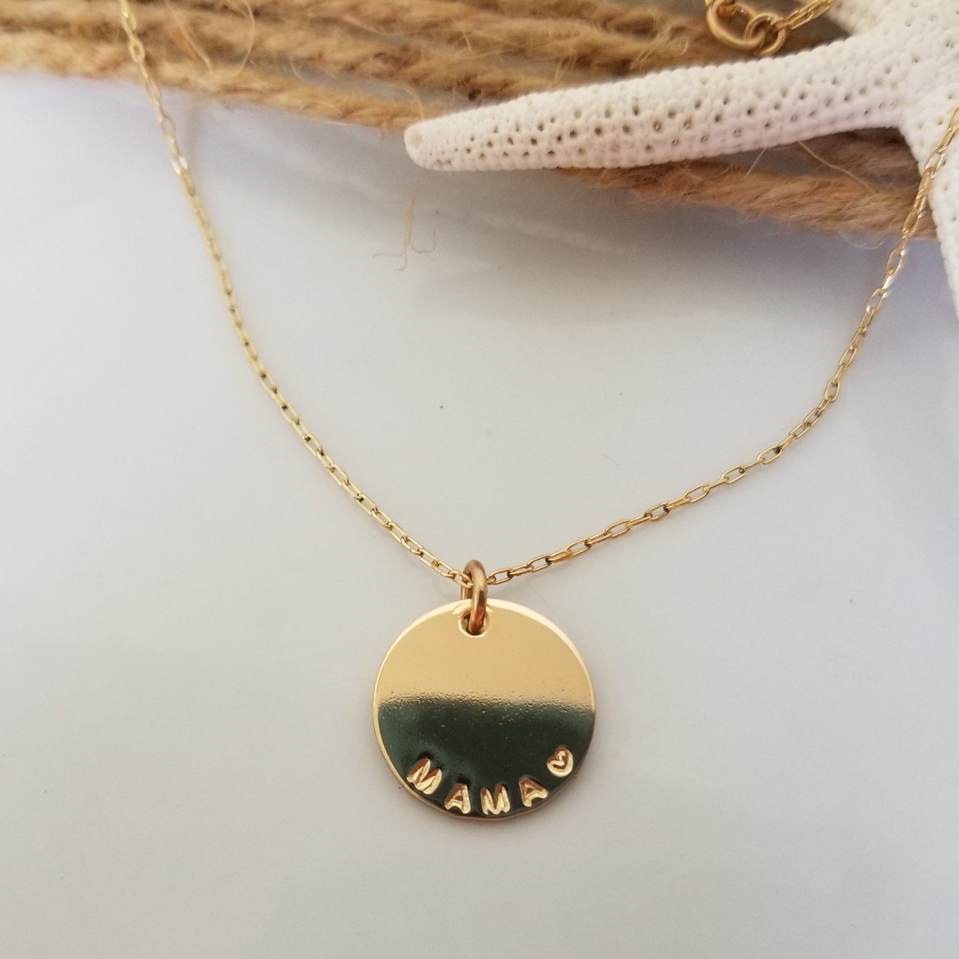 Custom Medium Initial Necklace - 5/8 Inch - Sterling, Gold, or Rose Gold