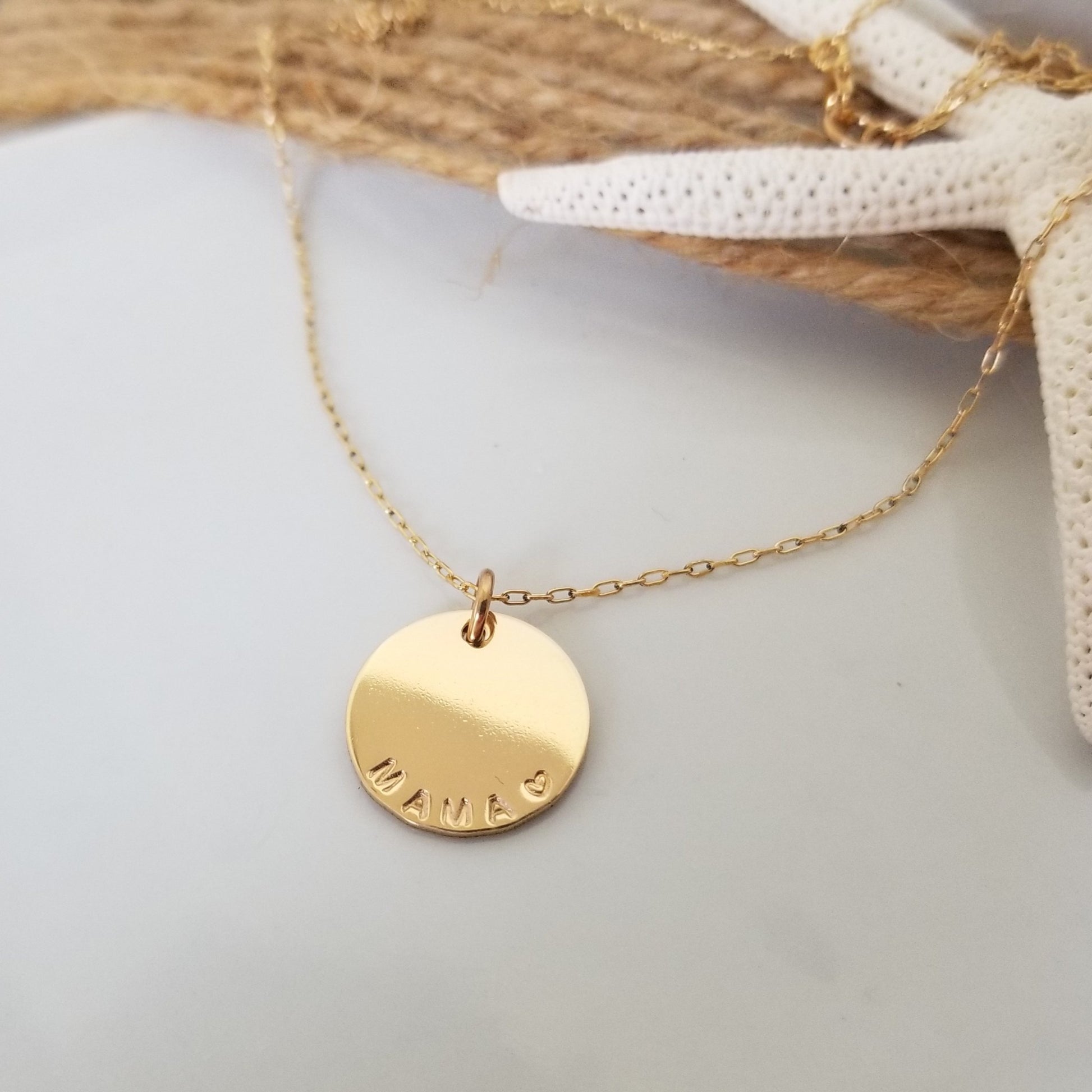 Custom Medium Initial Necklace - 5/8 Inch - Sterling, Gold, or Rose Gold