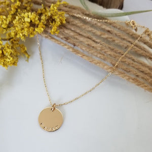 Custom Medium Initial Necklace - 5/8 Inch - Sterling, Gold, or Rose Gold