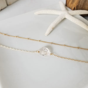 Sterling Silver Dainty Stacking Bracelet - Figaro, Satellite, Cable or Sequin