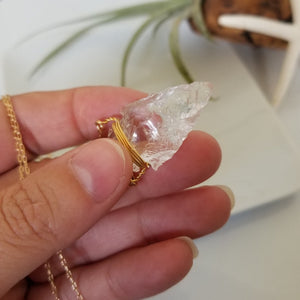 The "Steph" - Crystal Quartz Arrowhead Necklace - Sterling or Gold