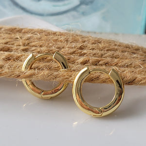 Gold Huggie Hoop Earrings