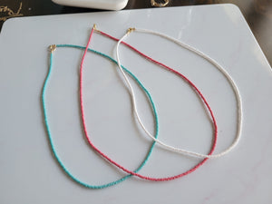 Seed Bead Layering Necklaces - Multiple Colors Available