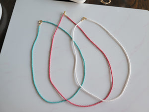 Seed Bead Layering Necklaces - Multiple Colors Available