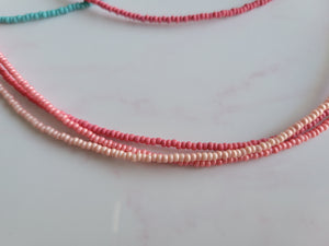 Seed Bead Layering Necklaces - Multiple Colors Available