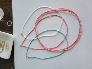 Seed Bead Layering Necklaces - Multiple Colors Available