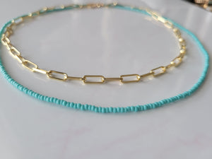 Seed Bead Layering Necklaces - Multiple Colors Available