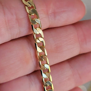 Children's Small Gold Cuban Chain Necklace With Initial Pendant