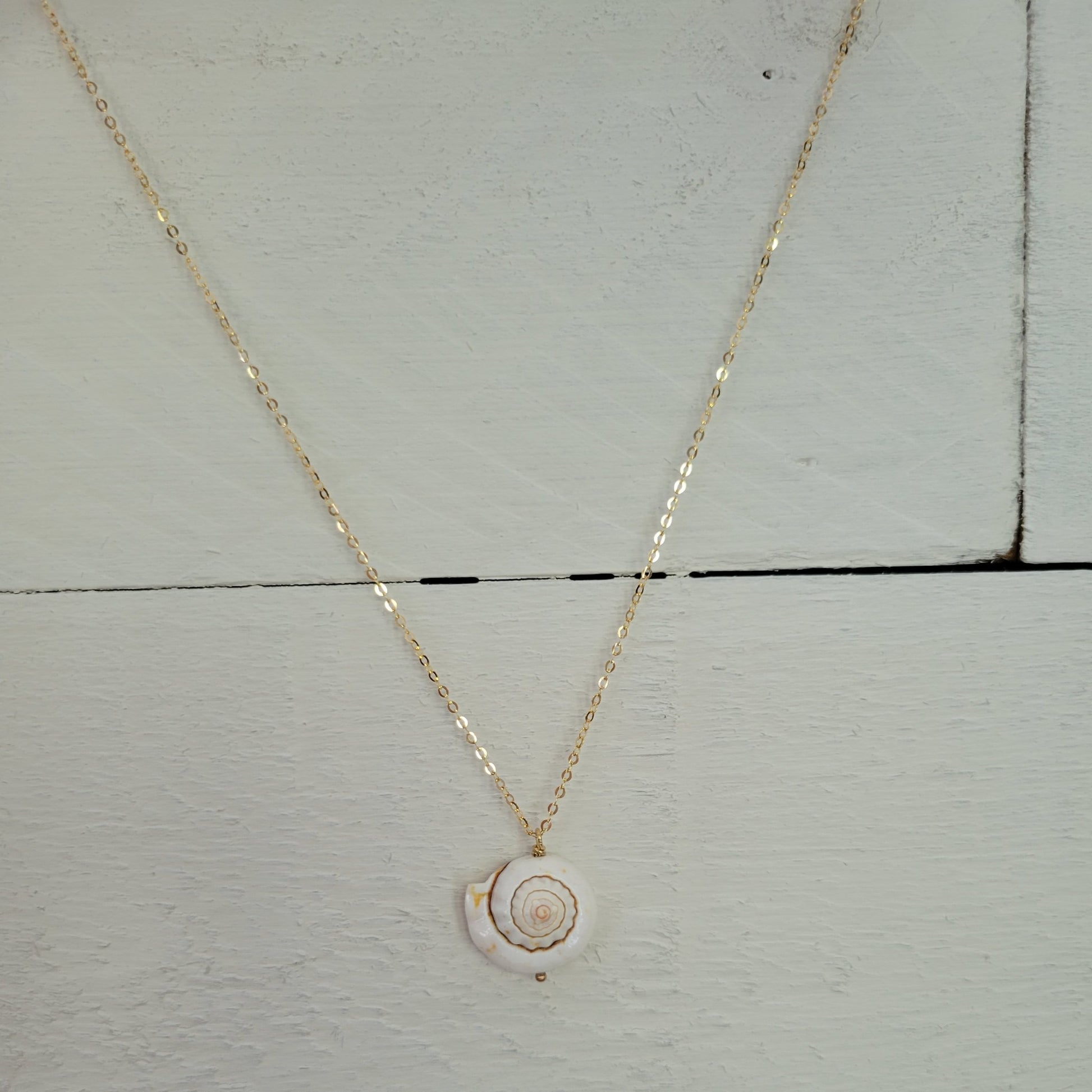 Unique Shell Drop Necklace - Sterling, Gold, or Rose Gold
