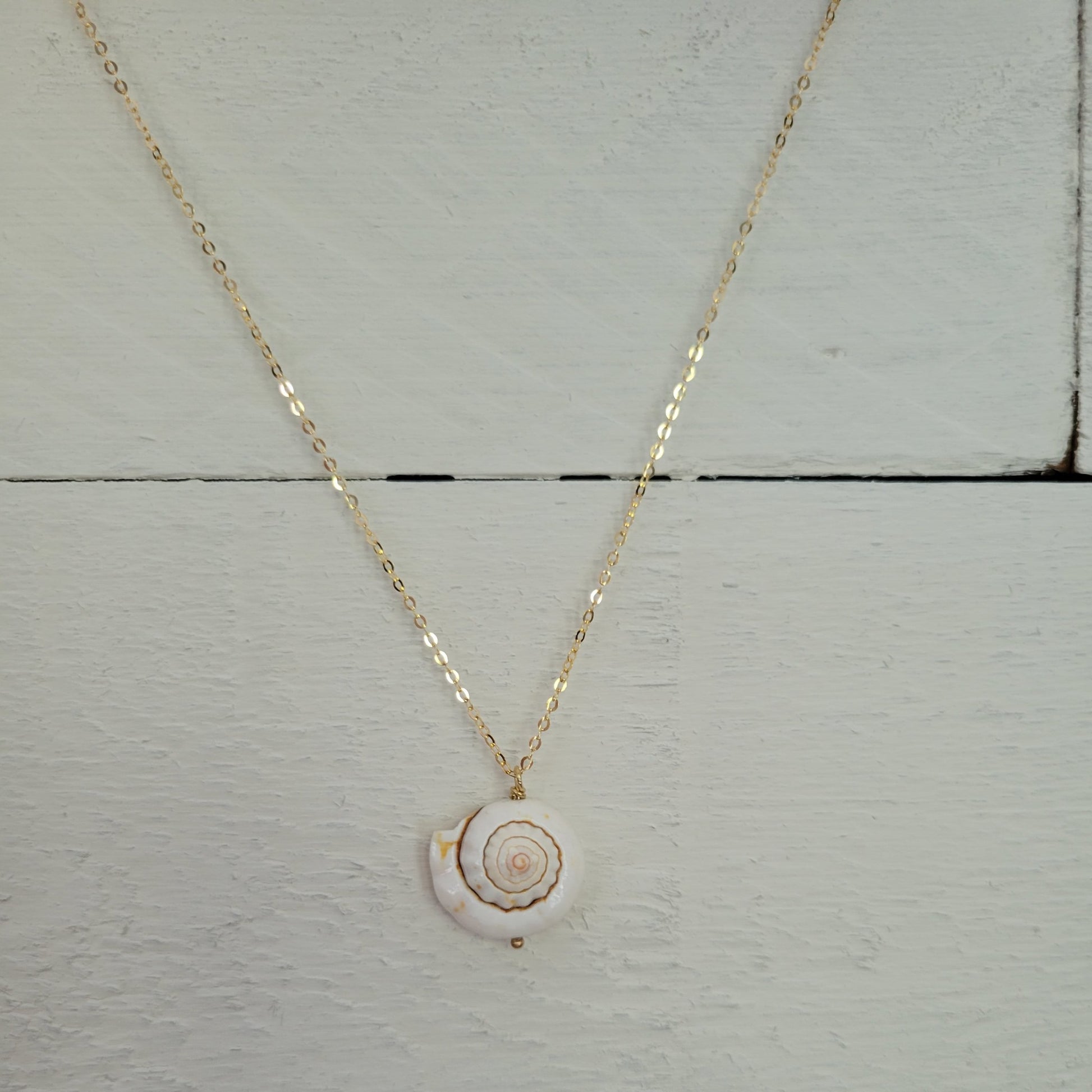 Unique Shell Drop Necklace - Sterling, Gold, or Rose Gold