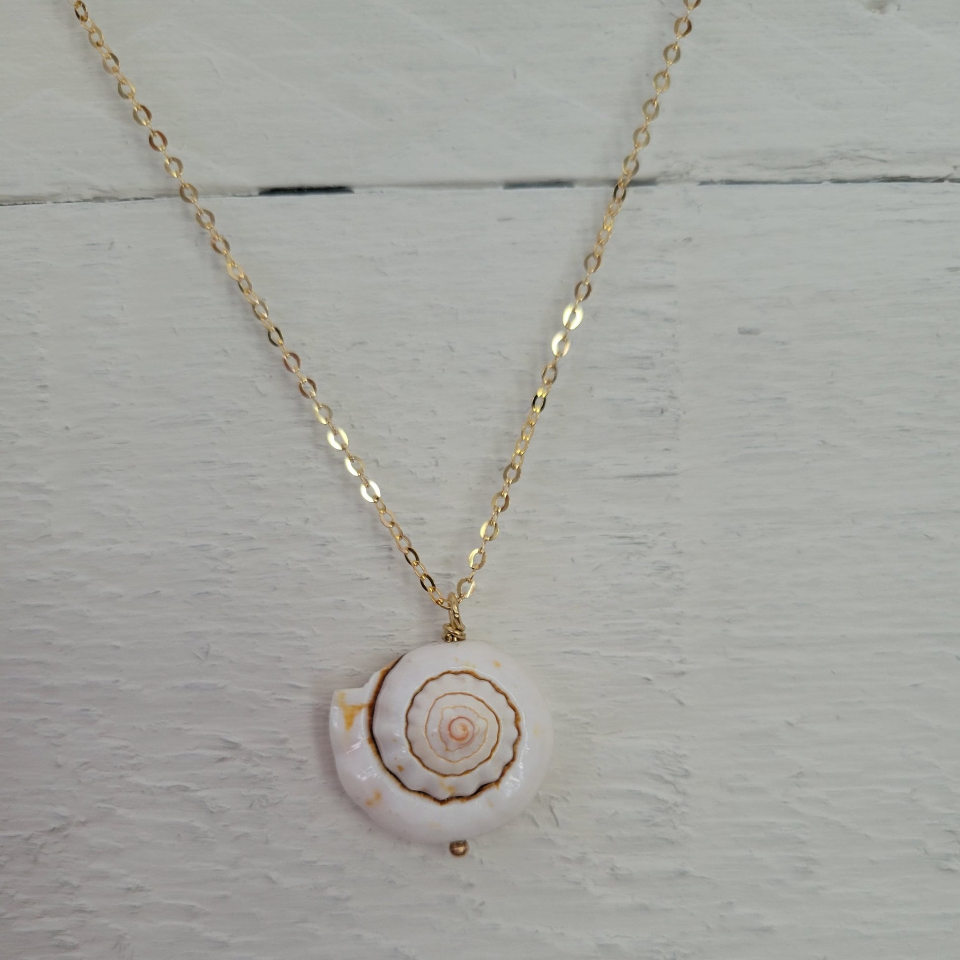 Unique Shell Drop Necklace - Sterling, Gold, or Rose Gold
