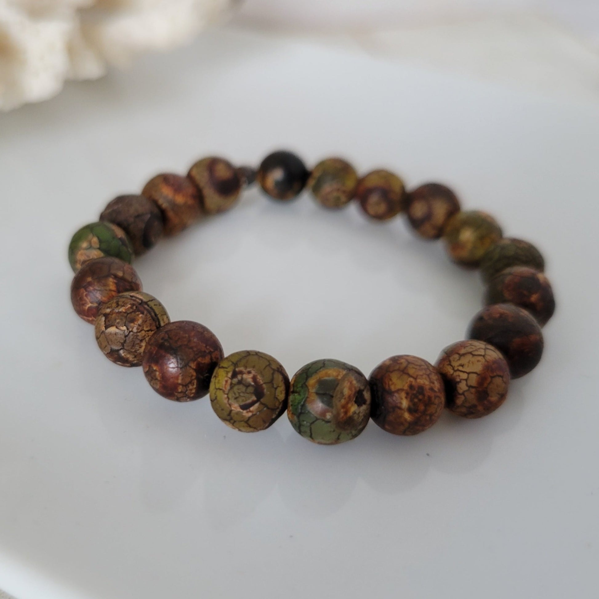Neutral Natural Stone Bead Bracelets - 1 Bracelet