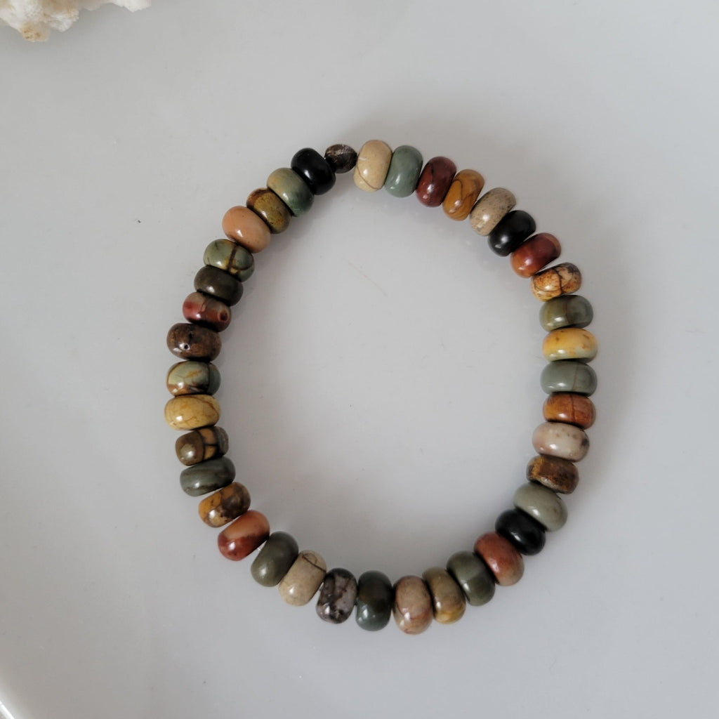 Neutral Natural Stone Bead Bracelets - 1 Bracelet