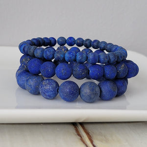 Boy's Natural Stone Bead Bracelets - 1 Add On Bracelet - Multiple Color Choices