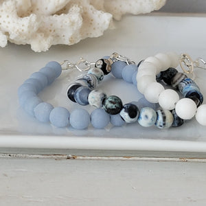 Boy's Natural Stone Bead Bracelets - 1 Add On Bracelet - Multiple Color Choices