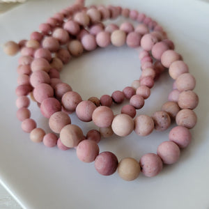 Lucky Clover Natural Stone Bead Bracelet - 1 Bracelet - Multiple Color Choices