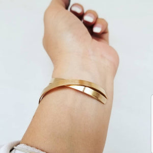 Custom Cuff Bracelet - Gold or Rose Gold