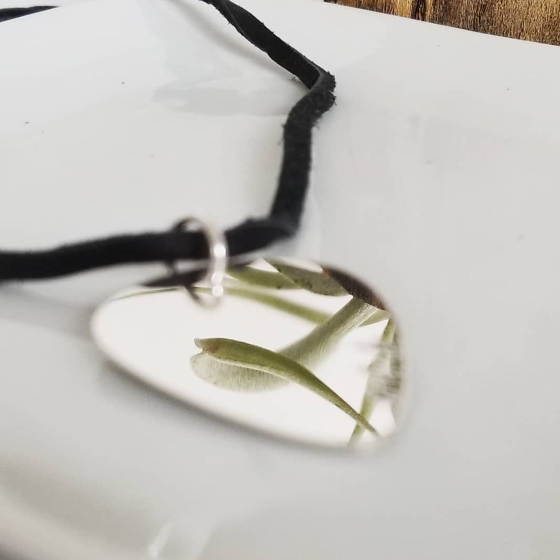 Custom Guitar Pick Necklace - Sterling Silver