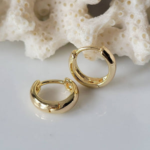 Gold Huggie Hoop Earrings