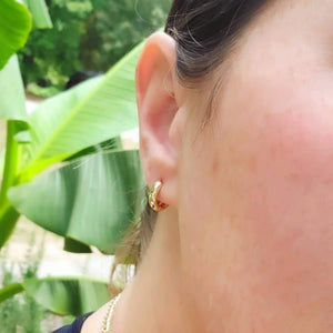 Gold Huggie Hoop Earrings