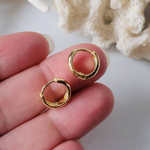 Gold Huggie Hoop Earrings