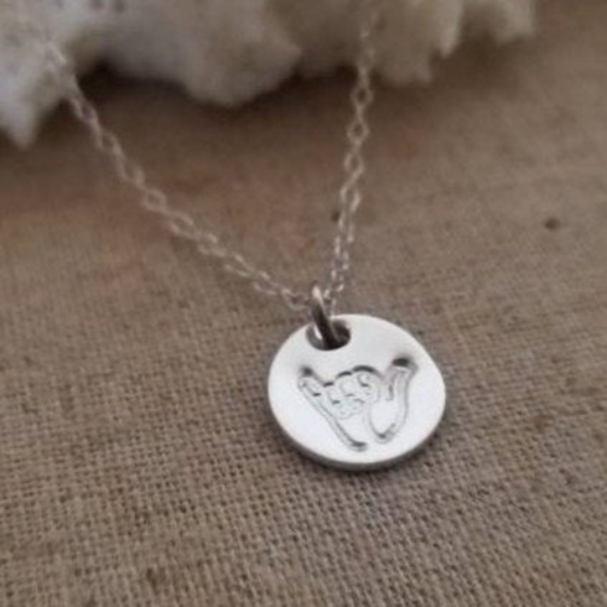 Shaka Hang Loose Hand Gesture Necklace - Sterling, Gold or Rose Gold