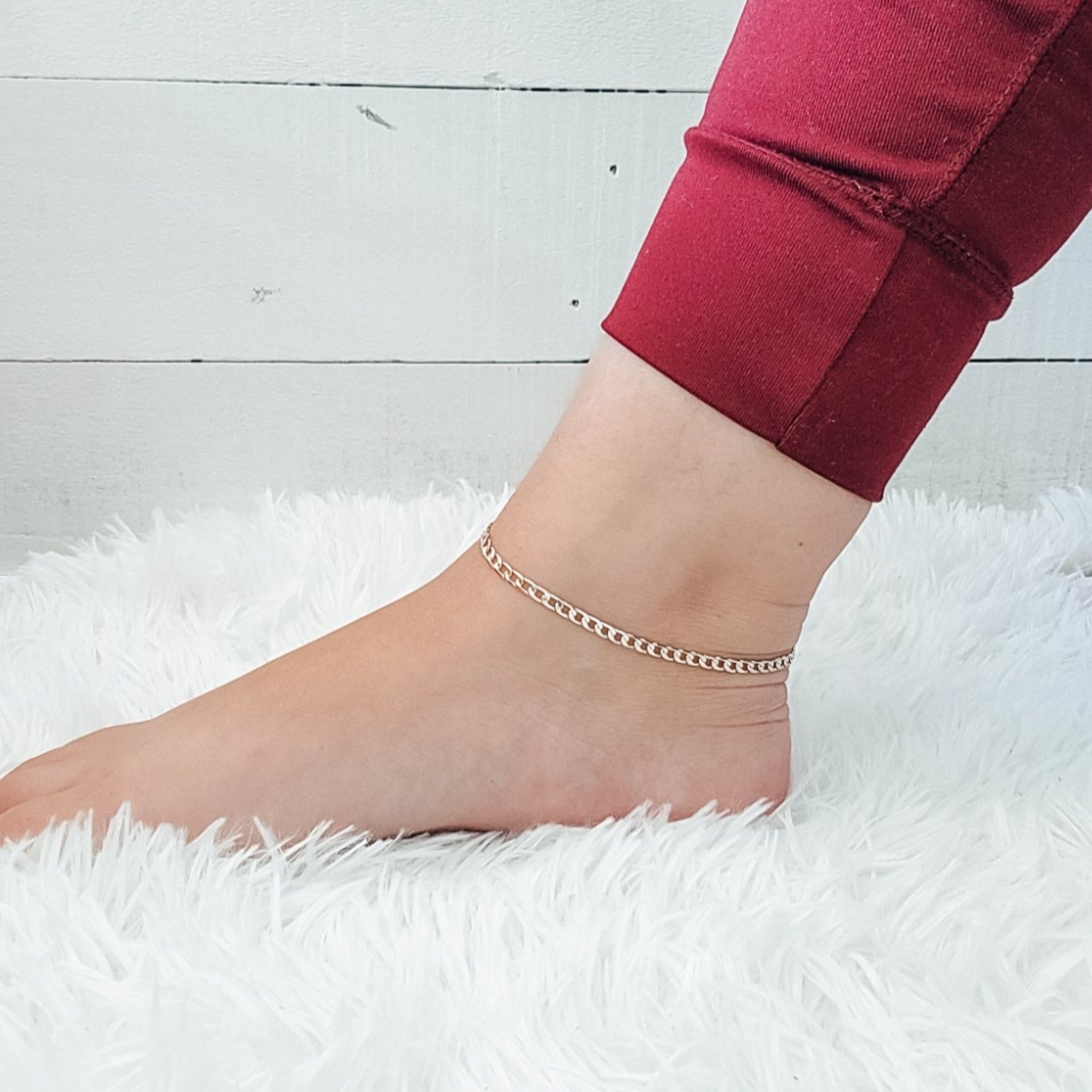 Cuban Chain Anklet - Gold