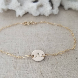 Custom Design Disc Chain Anklet - Sterling, Gold, or Rose Gold