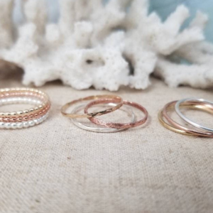 Custom Design Round Disc Ring - Sterling, Gold, or Rose Gold