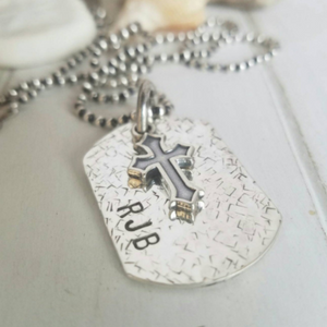 Children's Custom Dog Tag Necklace - Sterling Silver