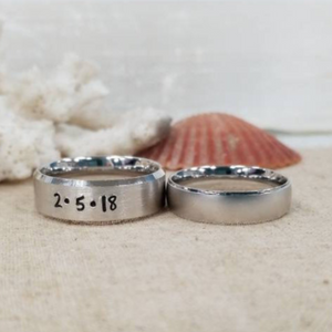 Men's Personalized Ring - Sterling Silver