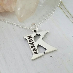 Add On Date and Initial Charm - Sterling Silver